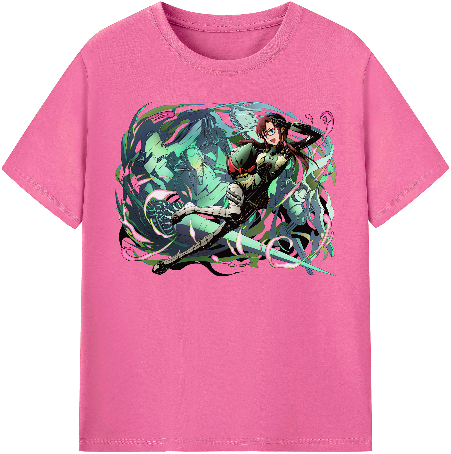 （画像用） EVA 新世紀エヴァンゲリオン レディースカジュアルプリントTシャツ（綿100％）